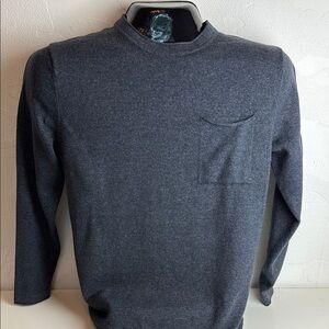 Normal Brand Men's Charcoal Gray Crewneck Front Pocket Sweater Size M